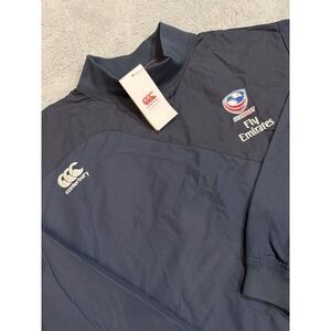 Canterbury Men's M Navy USA Rugby Fly Emirates Mercury TCR Ripstop Windbreaker